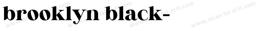 brooklyn black字体转换